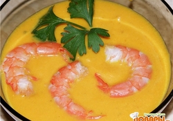 Рецепт: Суп-пюре "Нежная тыква"