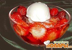 Рецепт: Клубника с шампанским