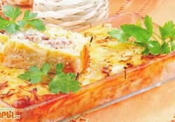 Рецепт: Капустная запеканка с мясом и сливками