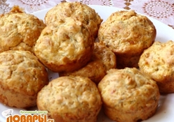 Рецепт: Несладкие кексы на завтрак