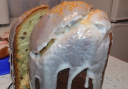 Рецепт: Кулич в хлебопечке. В глазури