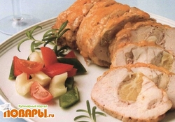 Рецепт: Свинина с сыром и лимоном