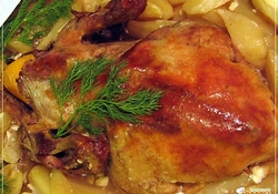 Рецепт: Фаршированная утка 