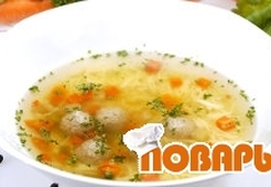 Ирландский суп с фрикадельками