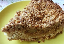 Пирог из овсяных хлопьев и сгущеного молока