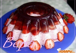 Рецепт: Желе из баварского крема