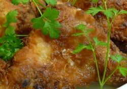 Рецепт: Крылья в кляре с перцем