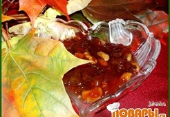 Варенье из сливы с грецкими орехами и бренди