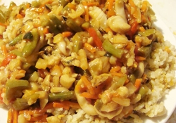 Рецепт: Морской микс под соусом терияки