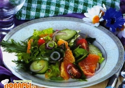 Рецепт: Гаитянский салат с апельсинами