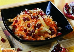 Рецепт: Салат с гранатом по-ставропольски  