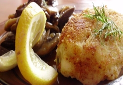 Картофельные «котлетки-пирожки» начиненные грибами