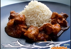 Рис со свининой в кисло-сладком соусе