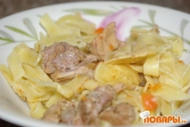 Шаг 3: За это время макароны доготовятся …