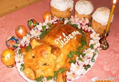 Мясной рулет "Пасхальный поросенок"