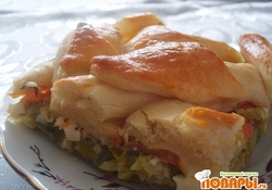 Рецепт: Пирог с пореем