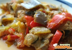 Рецепт: Мясо с овощами в собственном соку