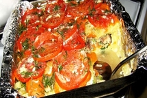 Шаг 3: Посыпать сверху запеканку "Итальянскими травами", …