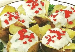 Печеный молодой картофель