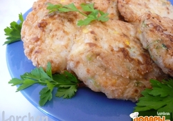 Рецепт: Котлетки курино-кабачковые