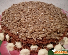 Рецепт: Торт "Карамельная семечка"