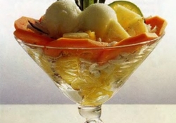 Рецепт: Вазочки щербета из лайма 