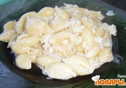 Рецепт: Макароны  "С морскими гадами"