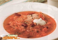 Щи с фасолью