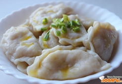 Вареники с капустой (тушеной)