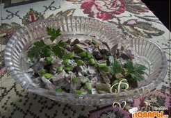 Салат с печенью