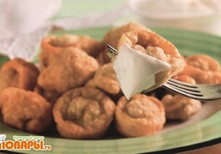 Рецепт: Пельмени с капустой и грибами