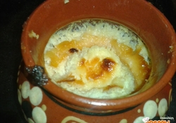 Рецепт: Сладкий омлет, запеченный в горшочке