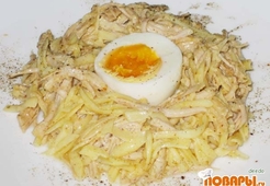 Салат в стиле 1+1. Сытный