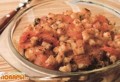 Баклажаны, запеченные с помидорами