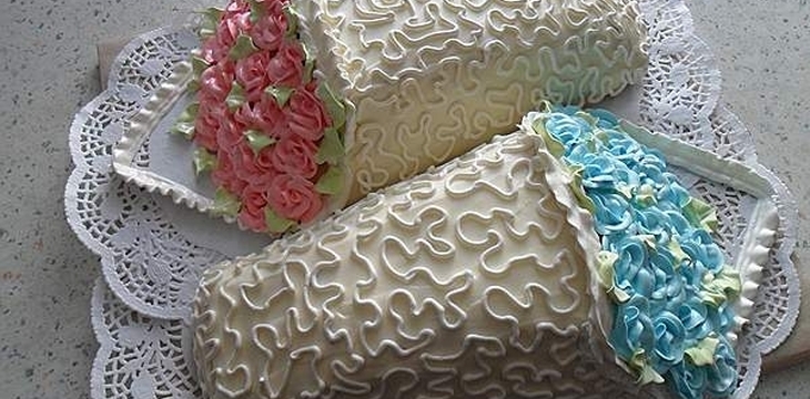 Шаг №14 МК Торт букет от МОРОШКА