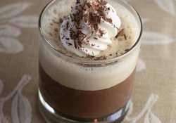 Рецепт: Панна Кота шоколадная с кремом