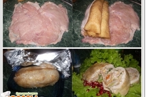 Шаг 4: Закрепляем рулет ниткой, чтобы не …