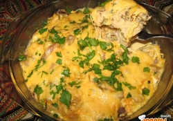 Рецепт: Цветная капуста под сливочным соусом