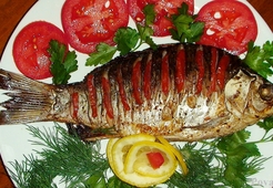 Карась запеченый