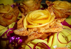 Тарталетки "Желтые розы"