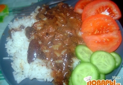 Говядина, тушенная с черносливом