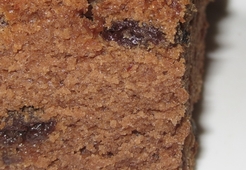 Шоколадный кекс с вишнями