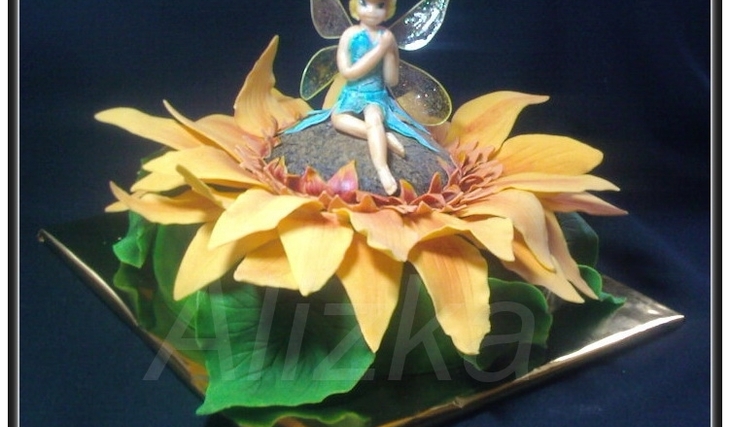 МК Торт Фея на подсолнухе от alizka