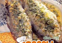 Рецепт: Форель с травами в белом вине