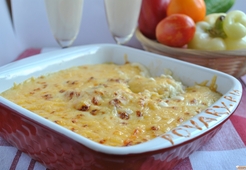 Гратен из курицы с рисом