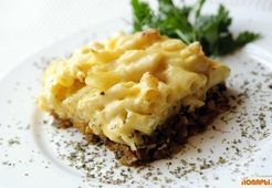 Запеканка с оставшихся макарон