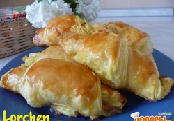 Рецепт: Рогалики с ветчиной и сыром