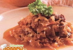 Говядина с капустой