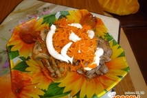 Шаг 3: Все обжаренные ингредиенты выкладываем на …