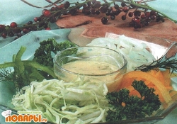 Рецепт: Салат из капусты со сладким перцем